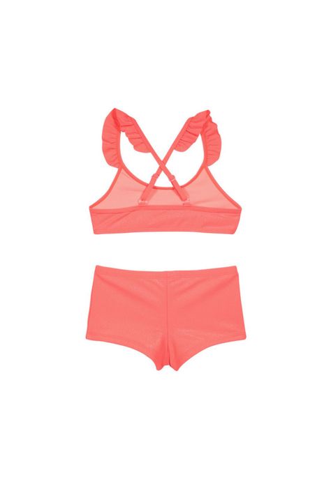 Niña Bikini H2O Wear UV+30 Vuelos Laser Brillante Coral-2