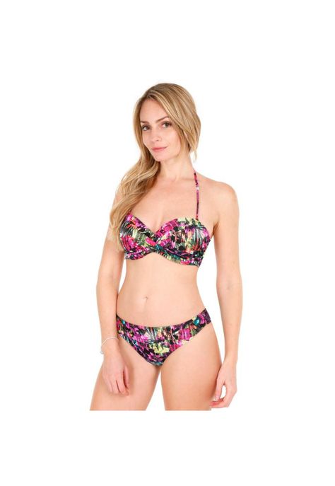 Traje de Baño Bikini Copa para Mujer Verde-0