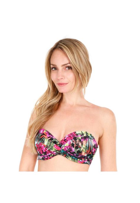 Traje de Baño Bikini Copa para Mujer Verde-2