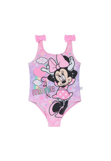 Traje de Baño Bebe Niña Disney Minnie Rosa-0