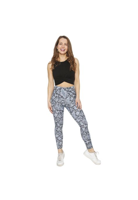 Mujer Calza Legging Con Pretina  H2O Wear Pithon Celeste-0
