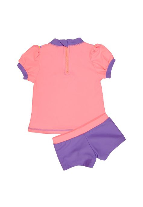 Traje de Baño Bebe Niña Set UV 50 H2O Wear Naranjo-1