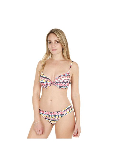 Traje de Baño Bikini Copa para Mujer Amarillo-0