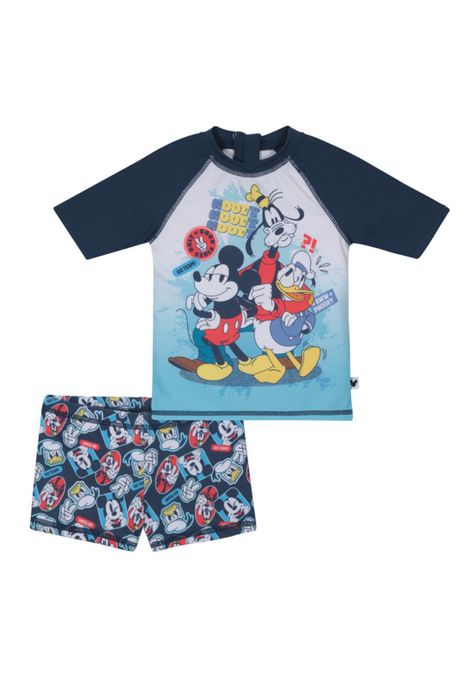 Traje de Baño Bebe Niño Set UV50+ Mickey Disney-0