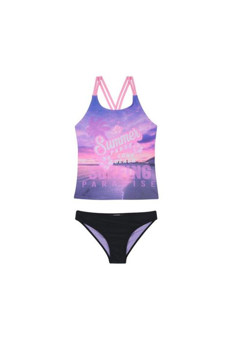 Traje de Baño Teens Niña Tankini UV30+ H2O Wear-0