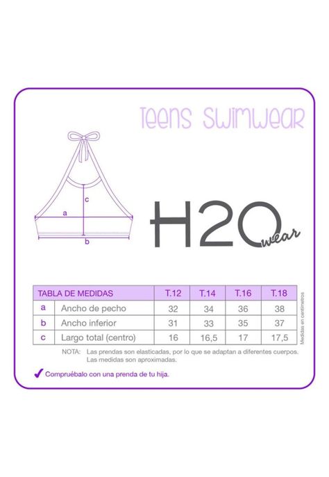 Traje de Baño Teens Niña Bikini UV30+ H2O Wear-2