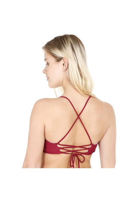 Traje de Baño Top Bralette H2O Wear Burdeos-1