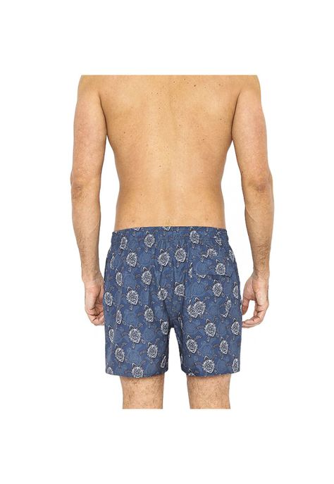 Traje de Baño Short Hombre Tela c/ Elasticidad Gris Oscuro-3