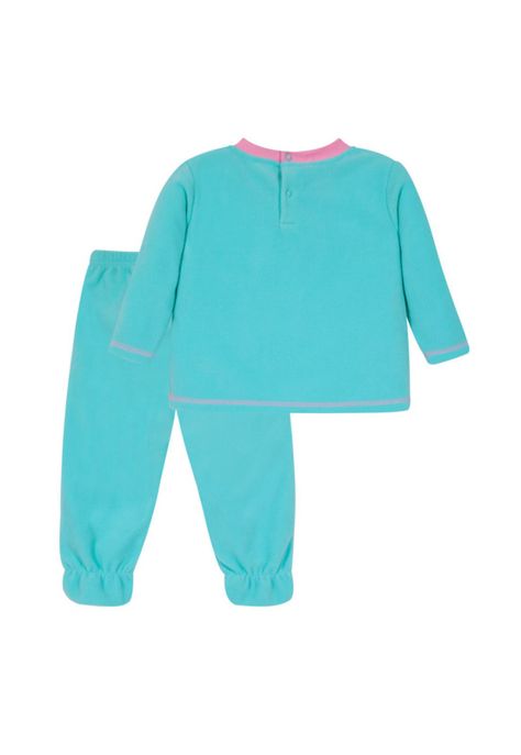 Pijama Bebé Niña Conjunto Polar Sustentable Turquesa H2O Wear-2