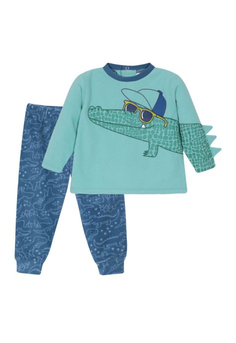 Bebe Pijama Cocodrilo 2Pz H2O Wear Verde-0