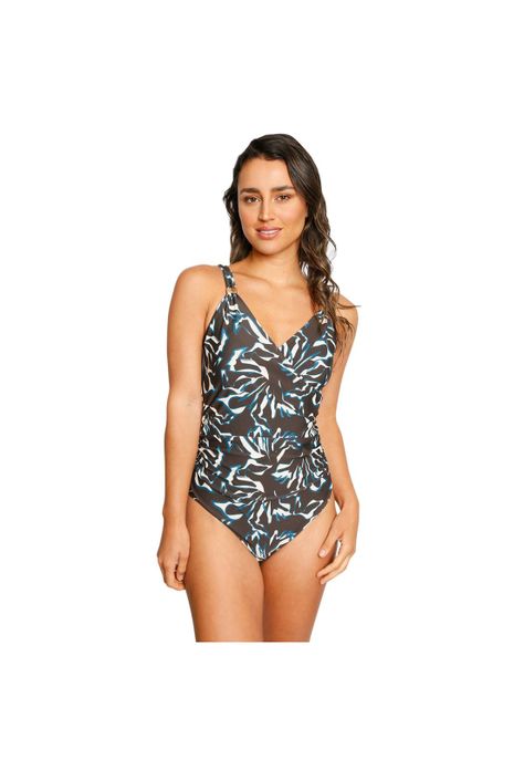 Traje de Baño Control Escote V  Elena B Mujer H2O Wear-0