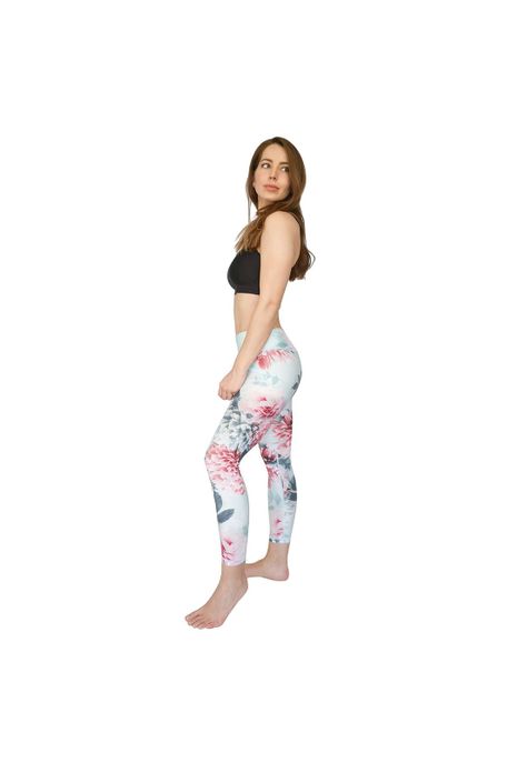 Mujer Calza Legging H2O Wear Flores Celeste-0