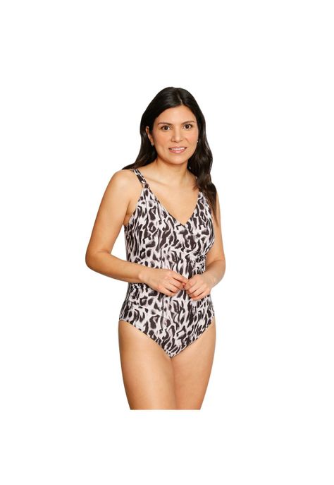 Traje de Baño Control Escote V Elena  Mujer H2O Wear-3