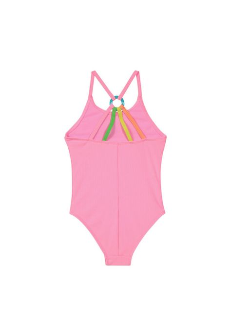 Niña Traje de Baño Textura  H2O Wear UV+30 Rosado-1