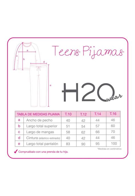 Pijama Teens Niña Sherpa Polar Bordado H2O Wear Coral-3