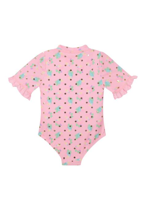 Traje de Baño Bebe Niña Manga Corta UV50+ H2O Wear-1