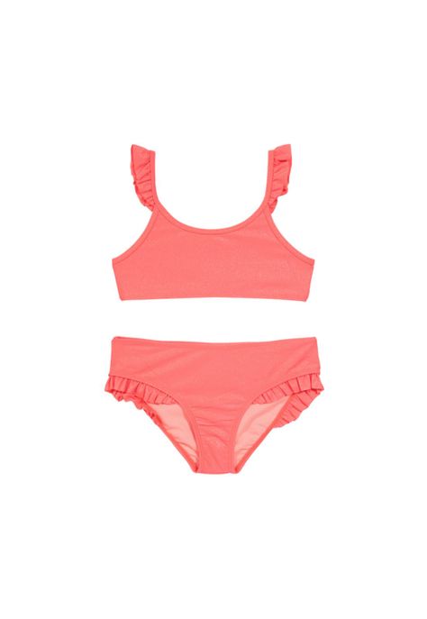 Niña Bikini H2O Wear UV+30 Vuelos Tirantes Brillo Coral-0