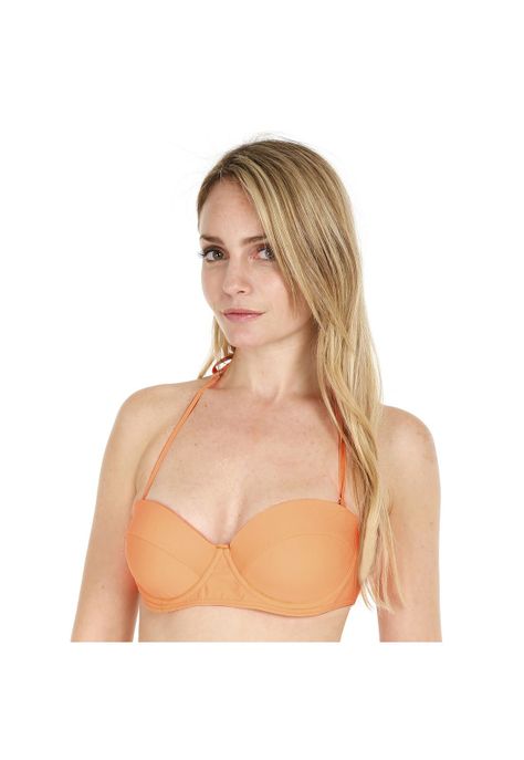 Traje de Baño Top Balcony Mujer H2O Wear Naranjo-0
