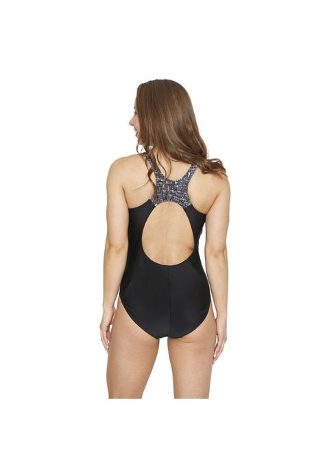 Traje de Baño Deportivo Mujer H2O Wear Negro Azabache-1