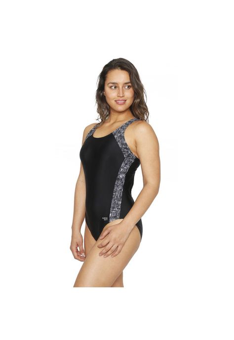 Traje de Baño Deportivo Mujer H2O Wear Negro Azabache-4