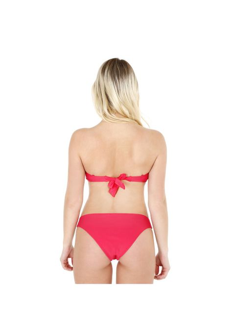 Traje de Baño Bikini Mujer Top Elasticado H2O Wear Rojo-1