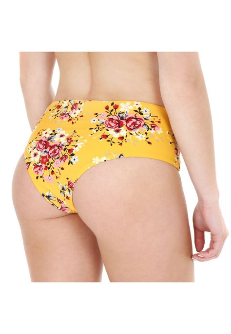 Traje de Baño Calzon Alto Mujer H2O Wear Vivos Amarillo-2