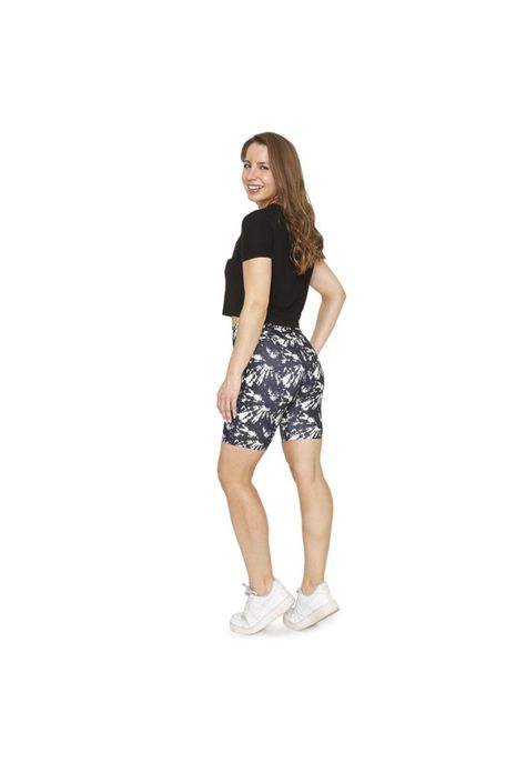 Mujer Calza Biker Con Pretina H2O Wear Tie Dye Gris-1