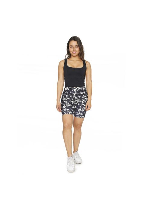 Mujer Calza Biker Con Pretina H2O Wear Tie Dye Gris-2