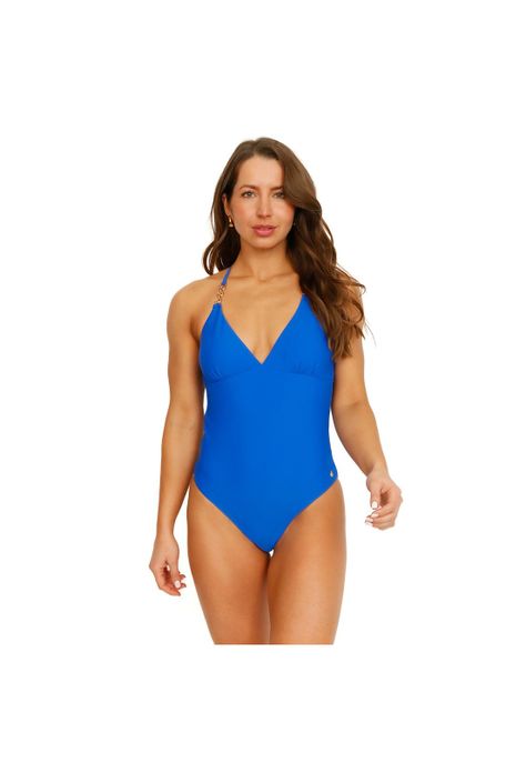 Traje de Baño Mujer Entero Ruby Azul H2O Wear-0
