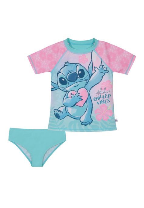 Traje de Baño Niña Set UV50+ Stitch Disney-0