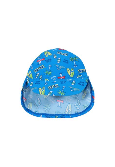 Gorro Jockey UV 50+ para Bebe Niño Turquesa-0
