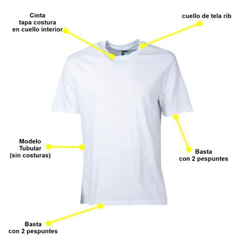 Polera de Algodón Manga Corta Tubular 3XL - Jayson-3