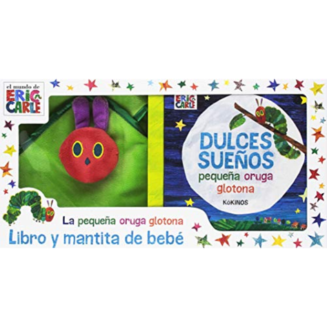 Dulces sueños pequeña oruga glotona (Libro y mantita del bebé)-1