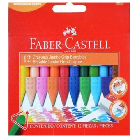 Crayones Grip Jumbo - Estuche x 12 unidades-0