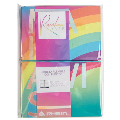Libreta con Puntos Tornasol Rainbow-2