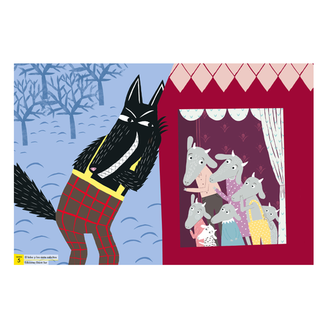 Láminas EL lobo y los siete cabritos-2