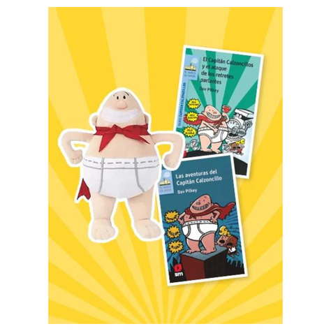 Pack 2 libros Capitán Calzoncillos + peluche-0