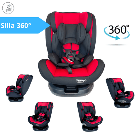  Nuevo Silla Toda Etapa 360 Isofix Bebeglo RS-3840-3 Rojo-4