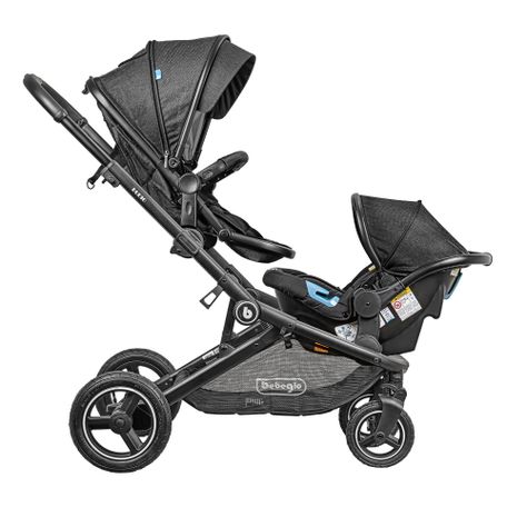 Coche Travel System Doble Dueto Bebeglo RS-13320-2 Negro-2