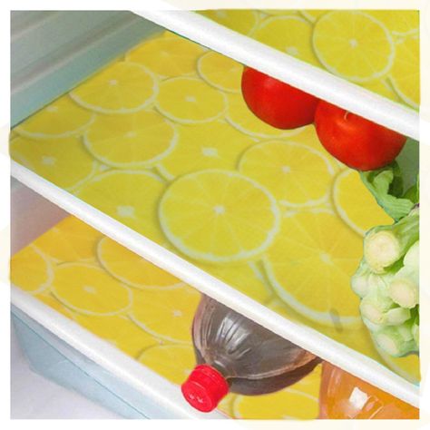 Pack Revestimiento Vinílico Protector para Refrigerador Amarillo y Malla Blanca-2
