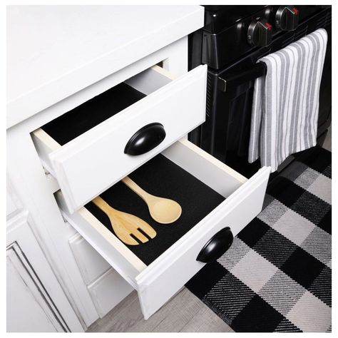 Pack 2 Rollos Vinilo Antideslizante Negro 45x122cm 04F-187110-5