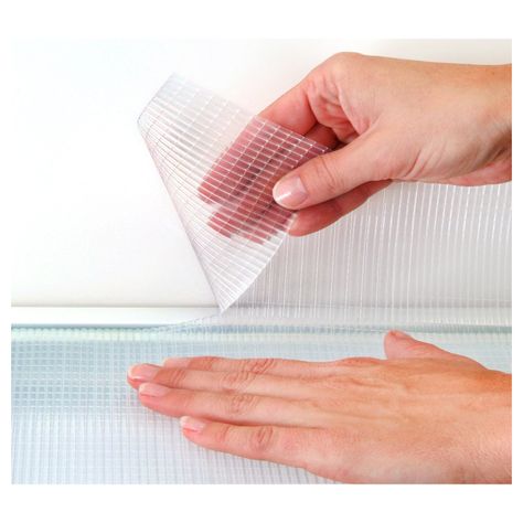 Pack Revestimiento Vinílico para Refrigerador transparente Zip N´Fit y una Malla Blanca-2