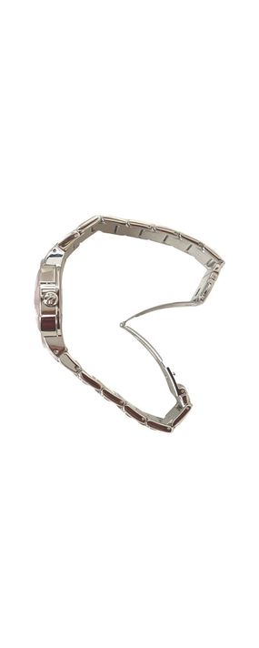 Reloj Análogo Clásico Exté Plateado Esfera Roja-4