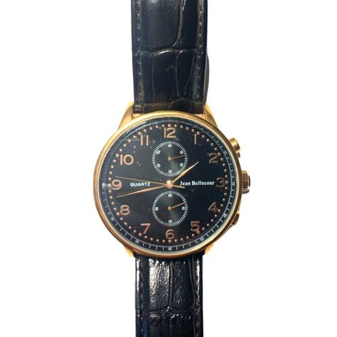 Reloj Análogo Jean Bellecour para Hombre - Cuero-0