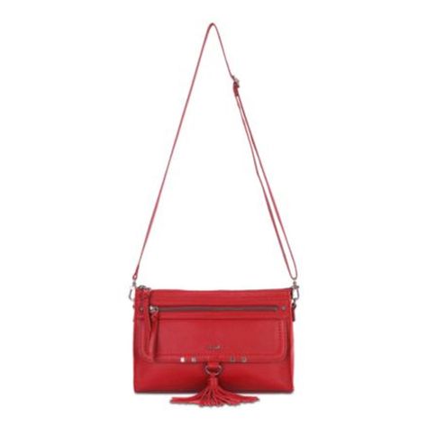 Cartera de hombro THE SAK - Cuero Genuino Rojo-0