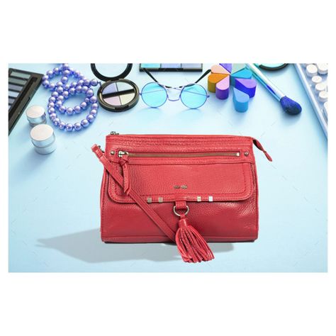 Cartera de hombro THE SAK - Cuero Genuino Rojo-2