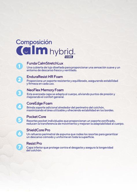 Colchón Calm Hybrid Core 1.5 Plazas-2