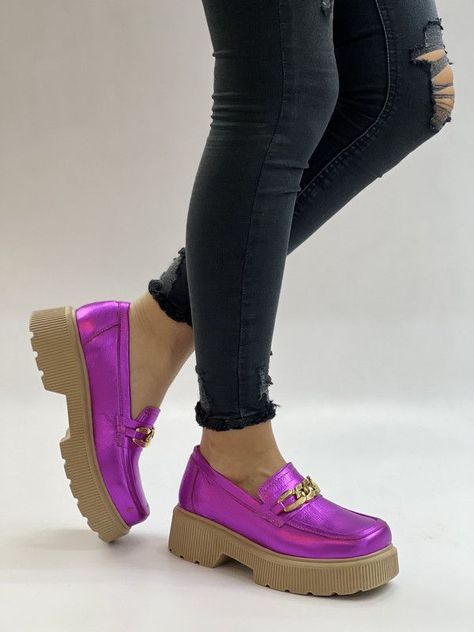 Mocasin Celina fucsia violeta Exotica -0