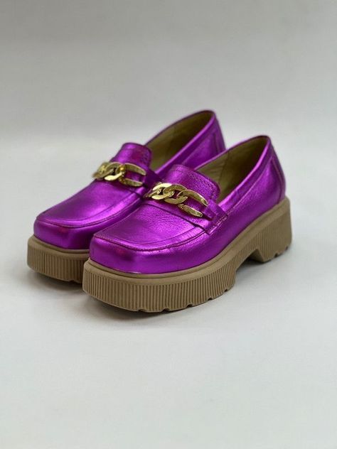 Mocasin Celina fucsia violeta Exotica -1