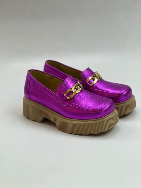 Mocasin Celina fucsia violeta Exotica -2